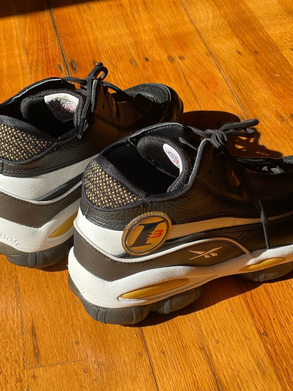 Reebok Answer 1 DMX Retro 2022 - Black White Gold - Size 11 NO BOX